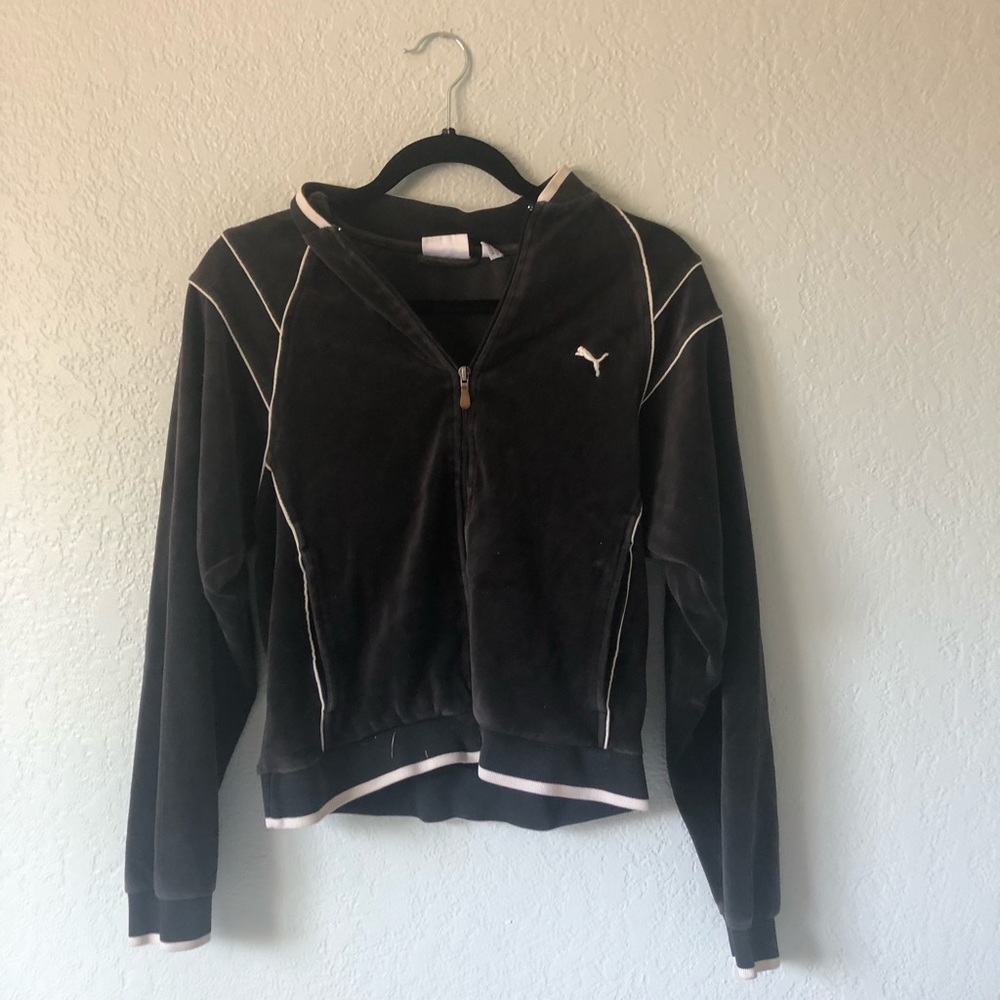 Puma slightly cropped workout sweater